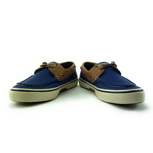 Sperry Men's Halyard 2-Eye Leather Navy Slip On Boat Shoes STS22766 Size 8 Wide - Picture 7 of 9